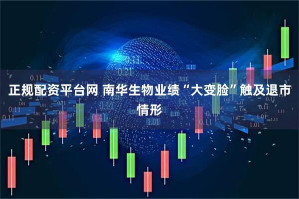 正规配资平台网 南华生物业绩“大变脸”触及退市情形