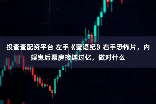 投查查配资平台 左手《蜜语纪》右手恐怖片，内娱鬼后票房接连过亿，做对什么