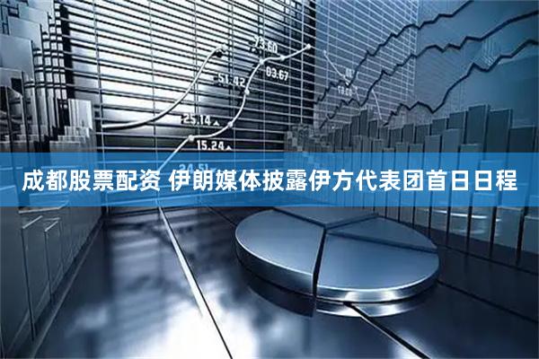 成都股票配资 伊朗媒体披露伊方代表团首日日程